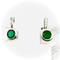Серьги из серебра Русский СтилЬ 34-3122-08-02