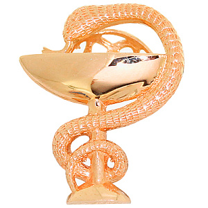 Значок из золота Аврора 74233