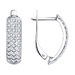 Серьги из серебра SOKOLOV 94020058