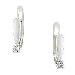 Серьги с бриллиантом ГАЛЕРЕЯ ЭКСКЛЮЗИВА 4570200