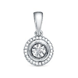 Подвеска с бриллиантом 5-7432-103И1-3Б