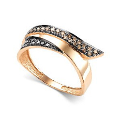 Кольцо с бриллиантом АЛЬКОР 16801-164