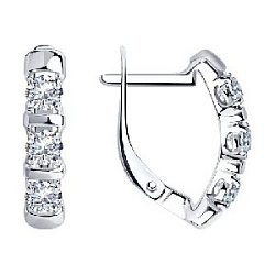 Серьги из серебра SOKOLOV 94-120-01304-1