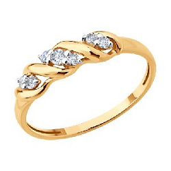 Кольцо из золота SOKOLOV 019588