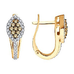 Серьги с бриллиантом SOKOLOV 1022216