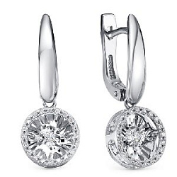 Серьги с бриллиантом grigoriev 02-12-5478-31-00