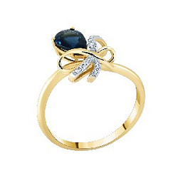 Кольцо с бриллиантом Бриант RY47028POS