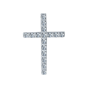 Подвеска крест из серебра KOLIBRI 660362