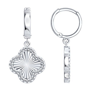 Серьги из серебра SOKOLOV 94027287