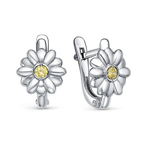 Серьги детские из серебра DEL'TA с1202414