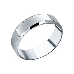 Кольцо обручальное из серебра 5912116