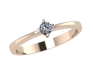Кольцо помолвочное с бриллиантом АРИНА 1022011-11240