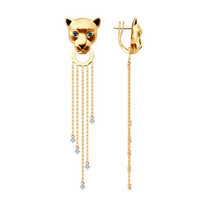 Серьги из золота 51-121-02734-1