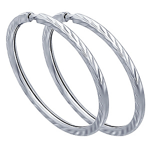 Серьги кольца из серебра SOKOLOV 94140070