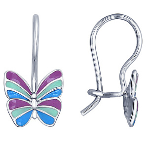 Серьги детские из серебра SOKOLOV 94021639