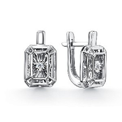 Серьги с бриллиантом grigoriev 02-12-51379-11-00