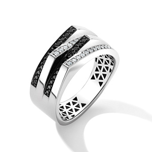 Кольцо с бриллиантом АЛЬКОР 15989-213