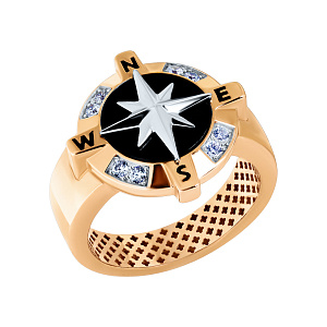 Кольцо мужское из золота BERGER 040013