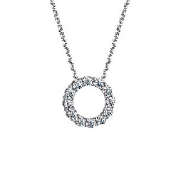 Колье с бриллиантом АЛЬКОР 64647-200