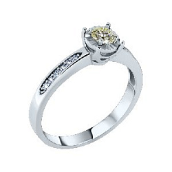 Кольцо помолвочное с бриллиантом 4510358d