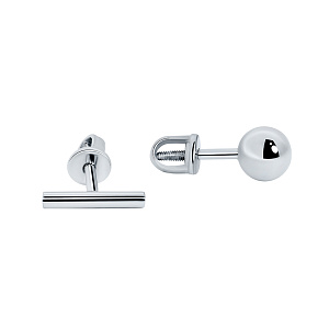 Серьги пуссеты из серебра Мастер клио 300589