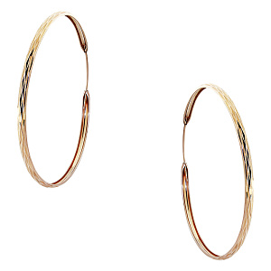 Серьги кольца из серебра Остров сокровищ 23-60-44з