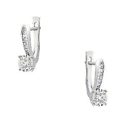 Серьги с бриллиантом ГАЛЕРЕЯ ЭКСКЛЮЗИВА 4570358d