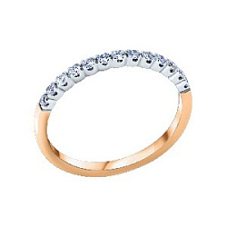 Кольцо обручальное с бриллиантом ГАЛЕРЕЯ ЭКСКЛЮЗИВА 3516005