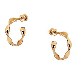 Серьги пуссеты из золота CORONA с4947