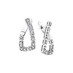 Серьги с бриллиантом МЭЮЗ 83387