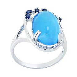 Кольцо из серебра Каприз 1-3123-2