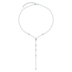 Колье из серебра Evora 631526