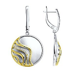 Серьги из серебра SOKOLOV 94-121-01687-1