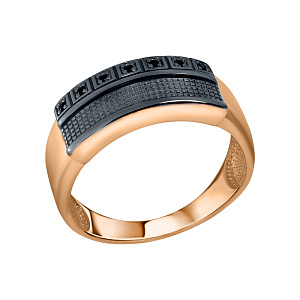 Кольцо мужское из золота DEL'TA 1102399