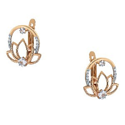 Серьги из золота RUSGOLDART 2539707 1 1 1