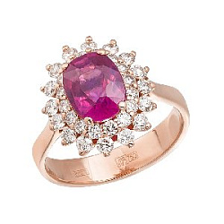 Кольцо с бриллиантом ГАЛЕРЕЯ ЭКСКЛЮЗИВА 3517996 R