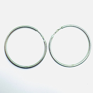 Серьги кольца из серебра Золотник 21-004