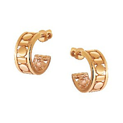 Серьги пуссеты из золота CORONA С4967