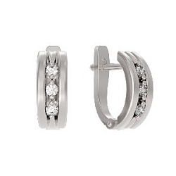 Серьги из серебра АРИНА 1041122-01110