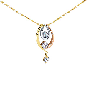 Колье с бриллиантом Бриант NY009291D