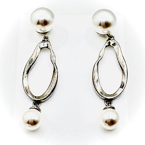 Серьги пуссеты из серебра АРИНА 1053292-01250-2S