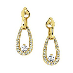 Серьги с бриллиантом Арт-Модерн 020640-Ж