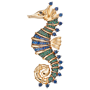 Брошь с бриллиантом АЛЕКСАНДРА БШ166