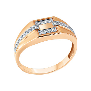 Кольцо мужское из золота Александра кл1957