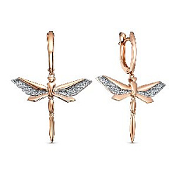 Серьги с бриллиантом Rose Grace 5-8530-103-2К