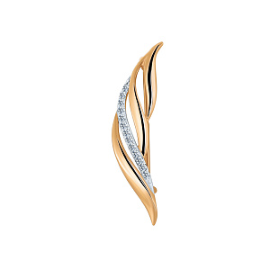 Брошь из золота RUSGOLDART 403507 1 1 1