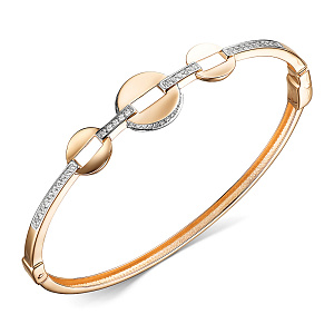 Браслет жесткий из золота CORONA бр4927