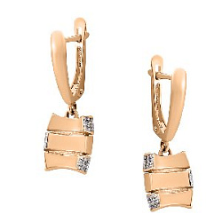Серьги из золота CORONA с4473