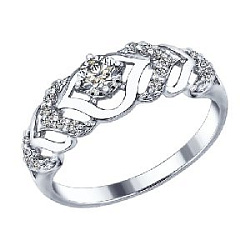 Кольцо из серебра SOKOLOV 94012351