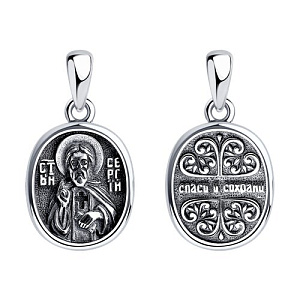 Подвеска икона из серебра SOKOLOV 95-130-00937-1